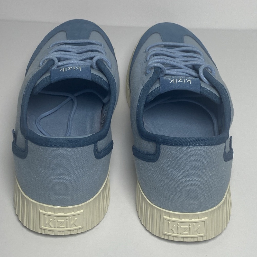 KIZIK Brooklyn Canvas and‎ Suede lace up Sneakers Women's 9.5 Chambray Sky /Blue - Picture 4 of 10